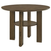 Tampa Furniture Outlet - Coaster - Ottowa 47-inch Round Counter Height Dining Table Brown - 193668