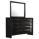 Tampa Furniture Outlet - Coaster - Briana 8-drawer Dresser with Mirror Black - 200703M