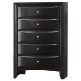 Tampa Furniture Outlet - Coaster - Briana 5-drawer Bedroom Chest Black - 200705
