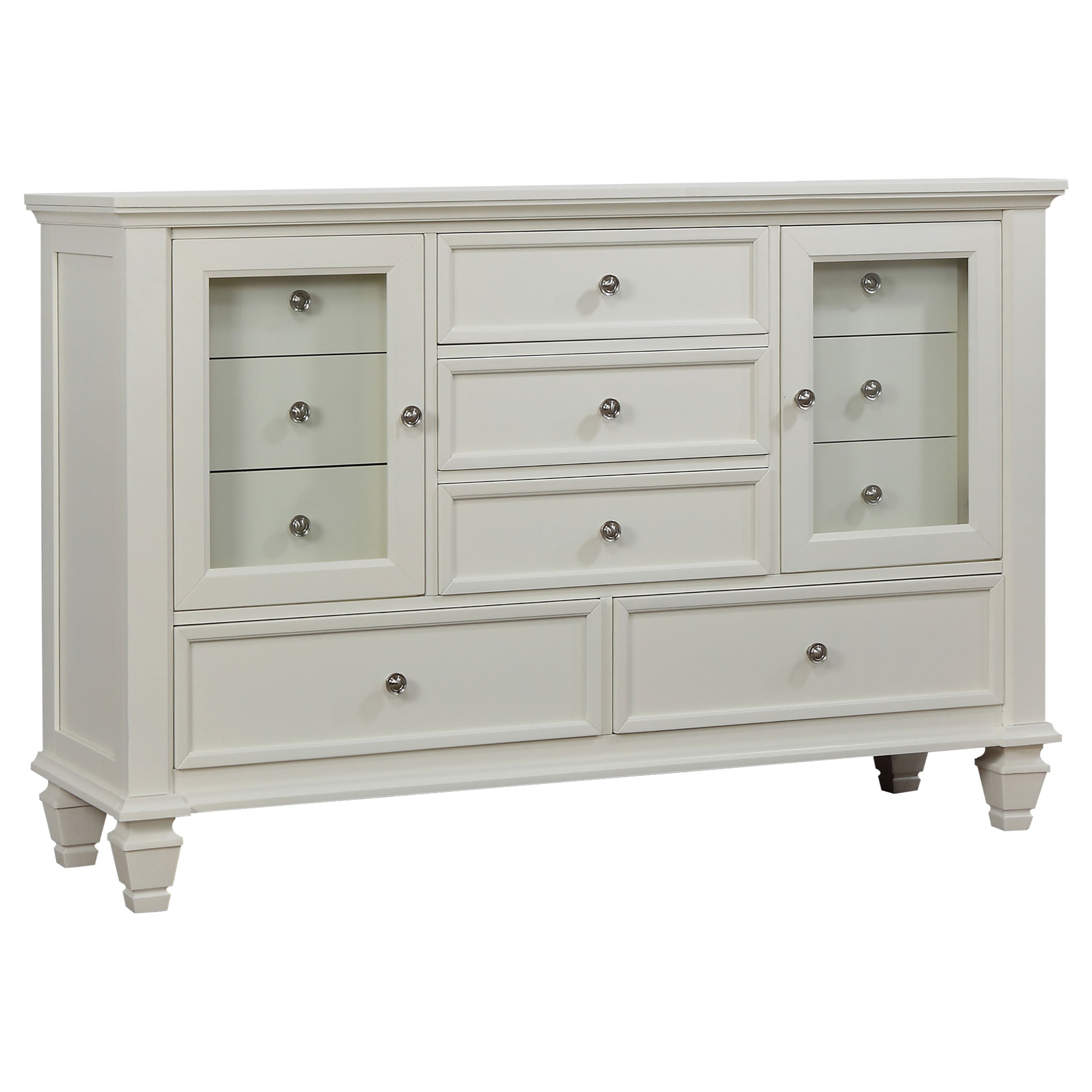 Tampa Furniture Outlet - Coaster - Sandy Beach 11-drawer Dresser Cream White - 201303