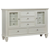 Tampa Furniture Outlet - Coaster - Sandy Beach 11-drawer Dresser Cream White - 201303