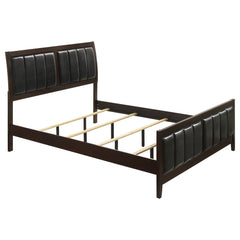 Tampa Furniture Outlet - Coaster - Carlton Wood Eastern King Panel Bed Cappuccino - 202091KE