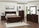 Tampa Furniture Outlet - Coaster - Louis Philippe 5-piece Full Bedroom Set Cappuccino - 202411F-S5