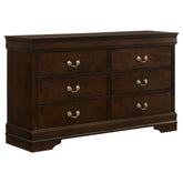 Tampa Furniture Outlet - Coaster - Louis Philippe 6-drawer Dresser Cappuccino - 202413