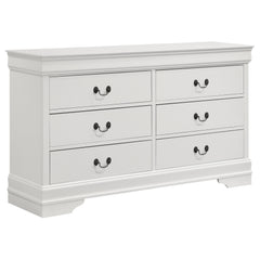 Tampa Furniture Outlet - Coaster - Louis Philippe 6-drawer Dresser White - 202443