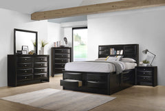 Tampa Furniture Outlet - Coaster - Briana 5-piece Queen Bedroom Set Black - 202701Q-S5