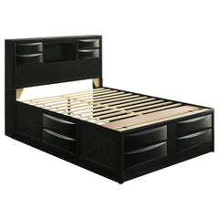 Tampa Furniture Outlet - Coaster - Briana Wood Queen Storage Bookcase Bed Black - 202701Q