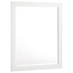 Tampa Furniture Outlet - Coaster - Jessica Dresser Mirror Snow White - 202994