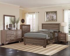 Tampa Furniture Outlet - Coaster - Kauffman 5-piece Queen Bedroom Set Washed Taupe - 204190Q-S5