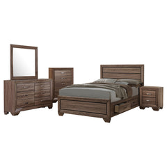 Tampa Furniture Outlet - Coaster - Kauffman 5-piece Eastern King Bedroom Set Washed Taupe - 204191KE-S5