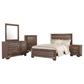 Tampa Furniture Outlet - Coaster - Kauffman 5-piece California King Bedroom Set Washed Taupe - 204191KW-S5