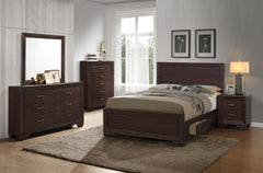 Tampa Furniture Outlet - Coaster - Kauffman 5-piece California King Bedroom Set Dark Cocoa - 204390KW-S5