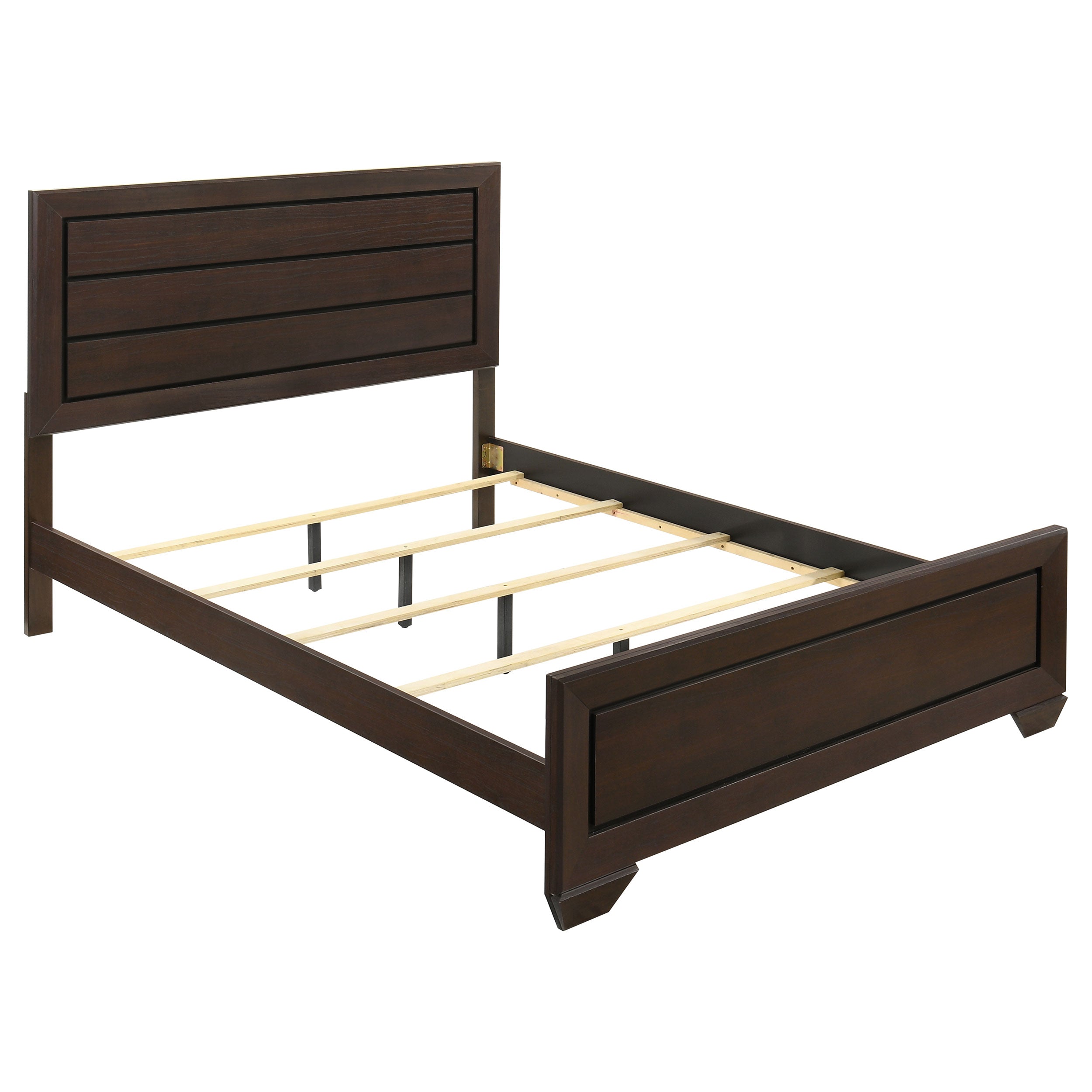 Tampa Furniture Outlet - Coaster - Kauffman Wood Queen Panel Bed Dark Cocoa - 204391Q