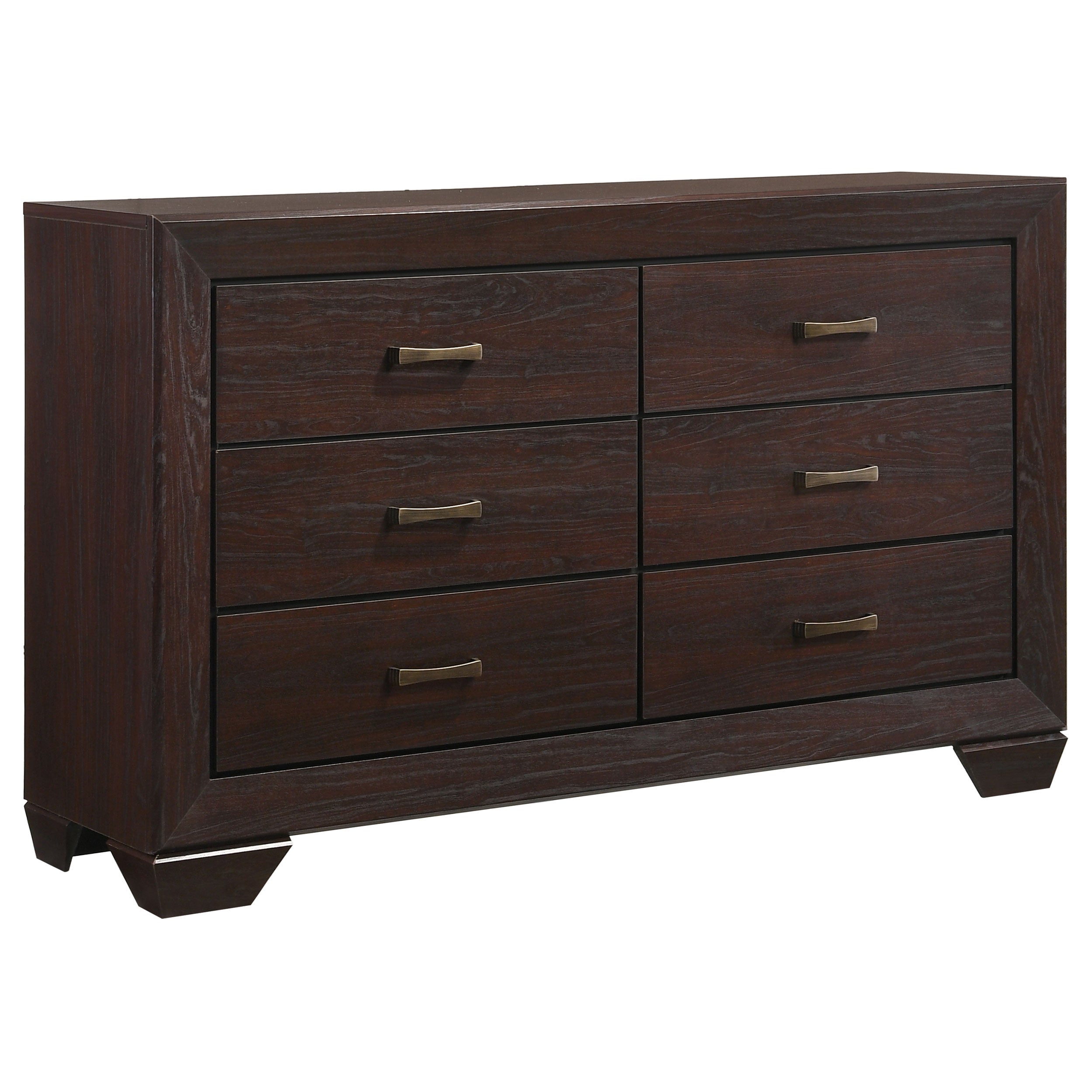 Tampa Furniture Outlet - Coaster - Kauffman 6-drawer Dresser Dark Cocoa - 204393