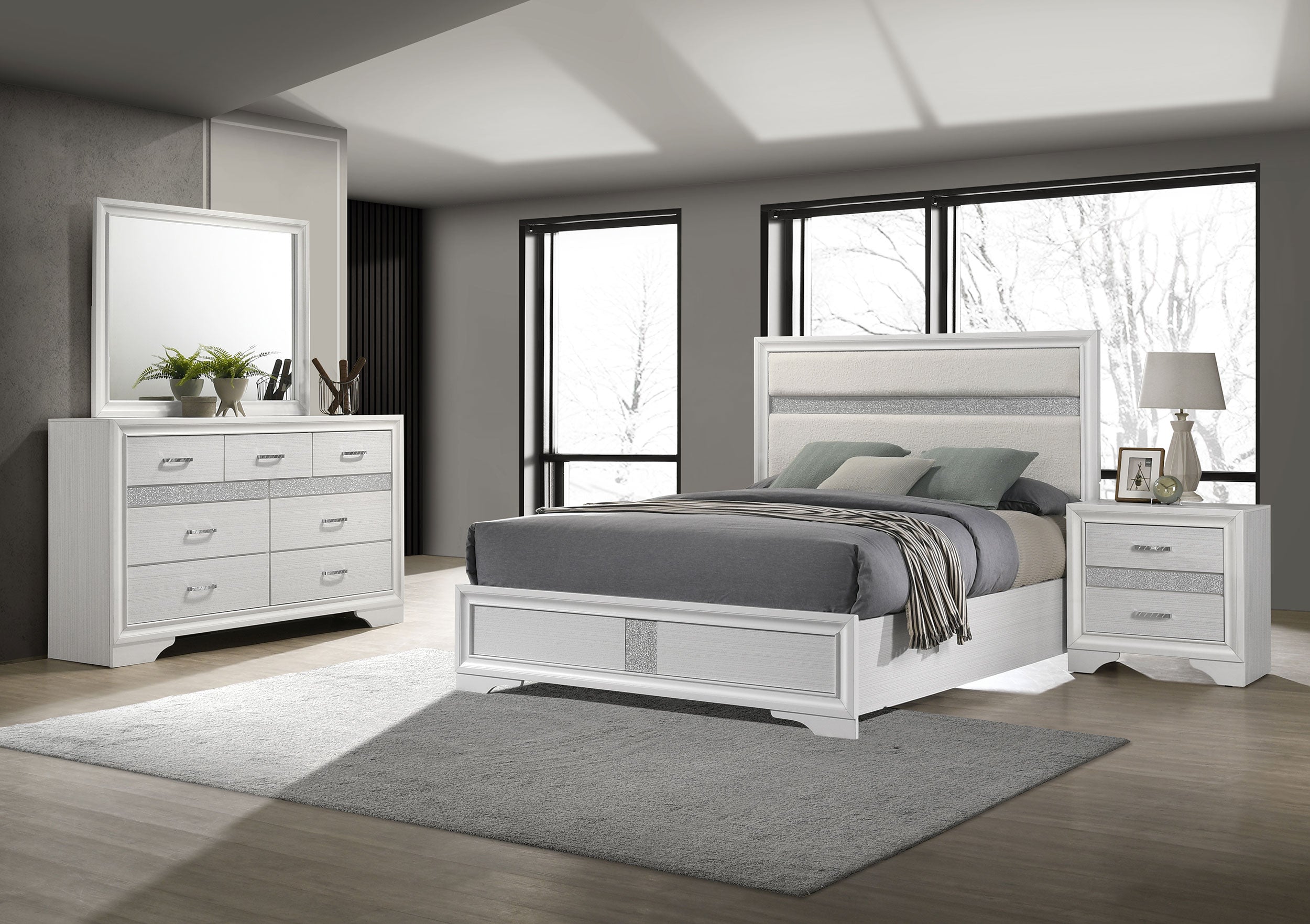 Tampa Furniture Outlet - Coaster - Miranda 4-piece Full Bedroom Set White - 205110F-S4