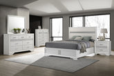 Tampa Furniture Outlet - Coaster - Miranda 5-piece California King Bedroom Set White - 205110KW-S5