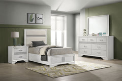 Tampa Furniture Outlet - Coaster - Miranda 4-piece Twin Bedroom Set White - 205110T-S4