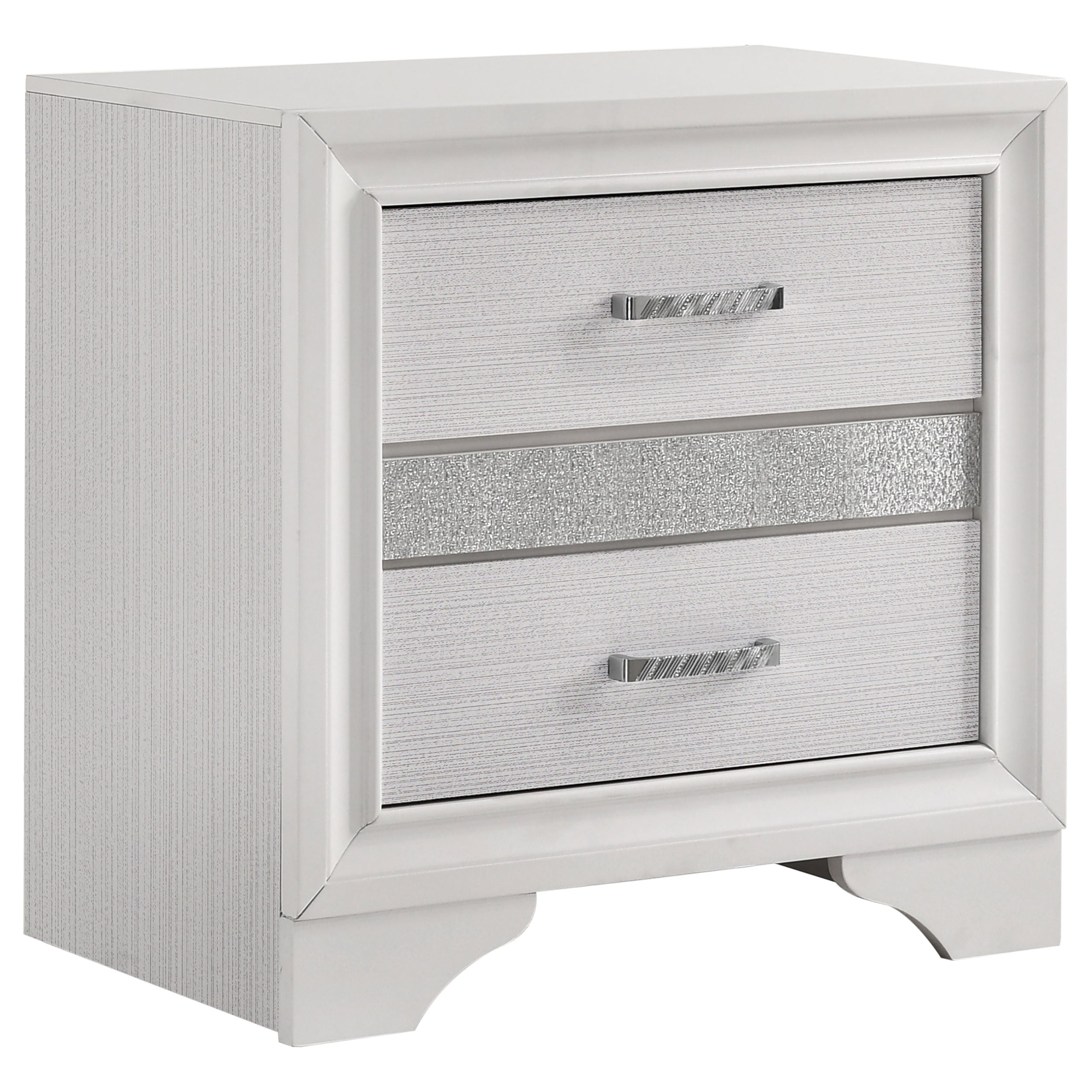 Tampa Furniture Outlet - Coaster - Miranda 3-drawer Nightstand Bedside Table White - 205112