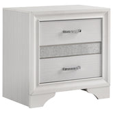 Tampa Furniture Outlet - Coaster - Miranda 3-drawer Nightstand Bedside Table White - 205112
