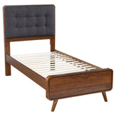 Tampa Furniture Outlet - Coaster - Robyn Wood Twin Platform Bed Dark Walnut - 205131T