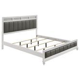 Tampa Furniture Outlet - Coaster - Barzini Wood California King Panel Bed White - 205891KW