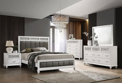 Tampa Furniture Outlet - Coaster - Barzini 5-piece Queen Bedroom Set White - 205891Q-S5