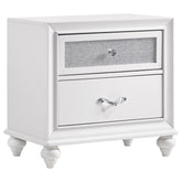 Tampa Furniture Outlet - Coaster - Barzini 2-drawer Nightstand White - 205892