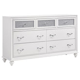 Tampa Furniture Outlet - Coaster - Barzini 7-drawer Dresser White - 205893