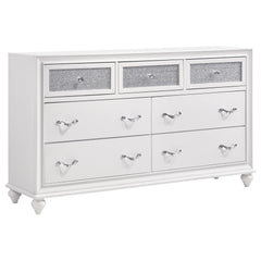 Tampa Furniture Outlet - Coaster - Barzini 7-drawer Dresser White - 205893