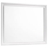 Tampa Furniture Outlet - Coaster - Barzini Dresser Mirror White - 205894