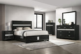 Tampa Furniture Outlet - Coaster - Miranda 5-piece Queen Bedroom Set Black - 206360Q-S5