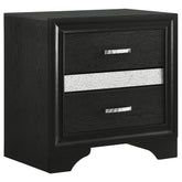 Tampa Furniture Outlet - Coaster - Miranda 3-drawer Nightstand Bedside Table Black - 206362