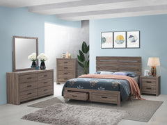 Tampa Furniture Outlet - Coaster - Brantford 5-piece Queen Bedroom Set Barrel Oak - 207040Q-S5