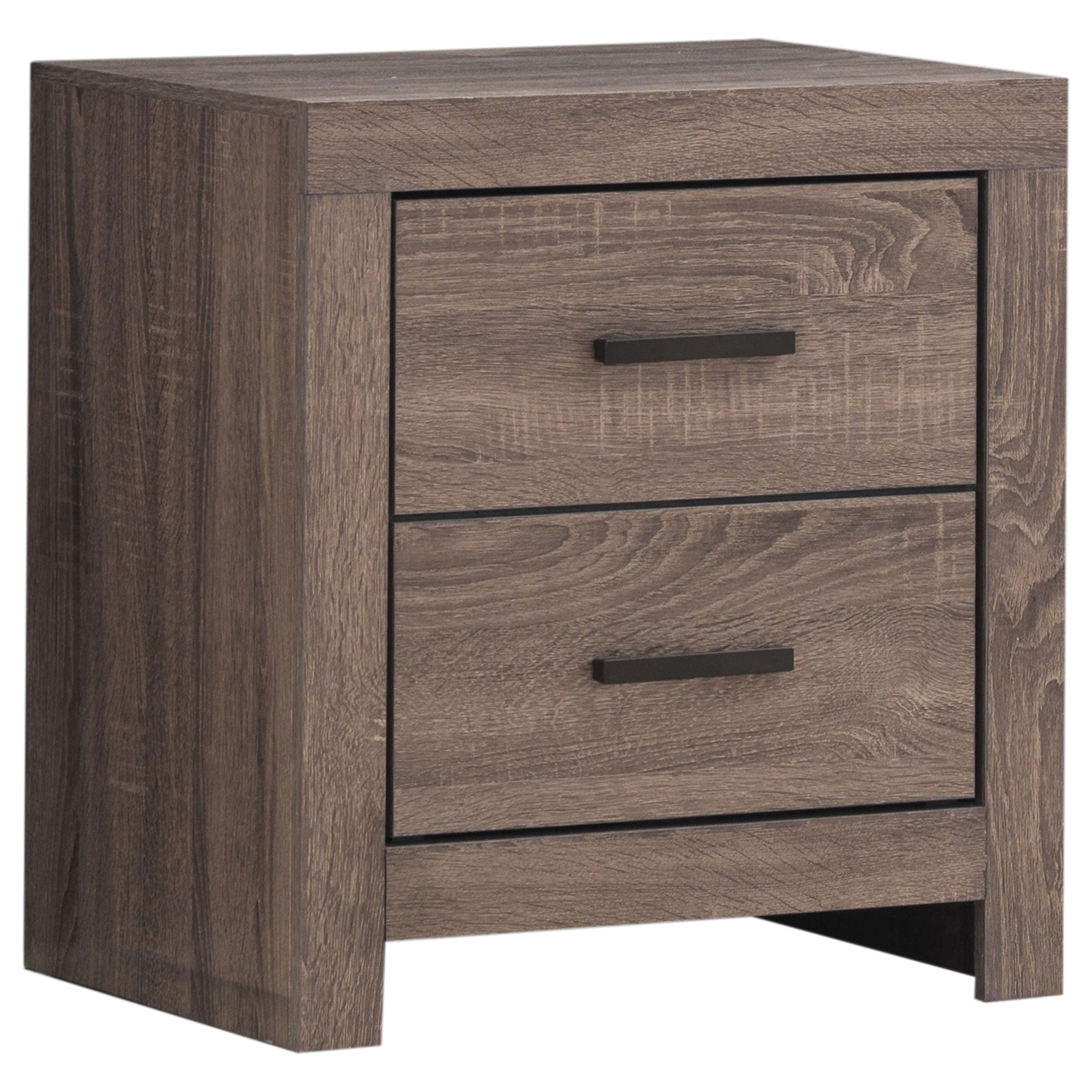 Tampa Furniture Outlet - Coaster - Brantford 2-drawer Nightstand Barrel Oak - 207042