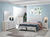 Tampa Furniture Outlet - Coaster - Brantford 5-piece Eastern King Bedroom Set Coastal White - 207050KE-S5