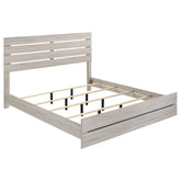 Tampa Furniture Outlet - Coaster - Brantford Wood Eastern King Panel Bed Coastal White - 207051KE