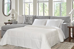 Tampa Furniture Outlet Lutz - Ashley Furniture - UrbanCrest Sectional - RAF 2-Piece Sleeper Sectional with Chaise / Pewter - PC20804S4