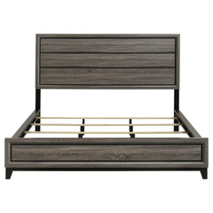 Watson Wood California King Panel Bed Grey Oak