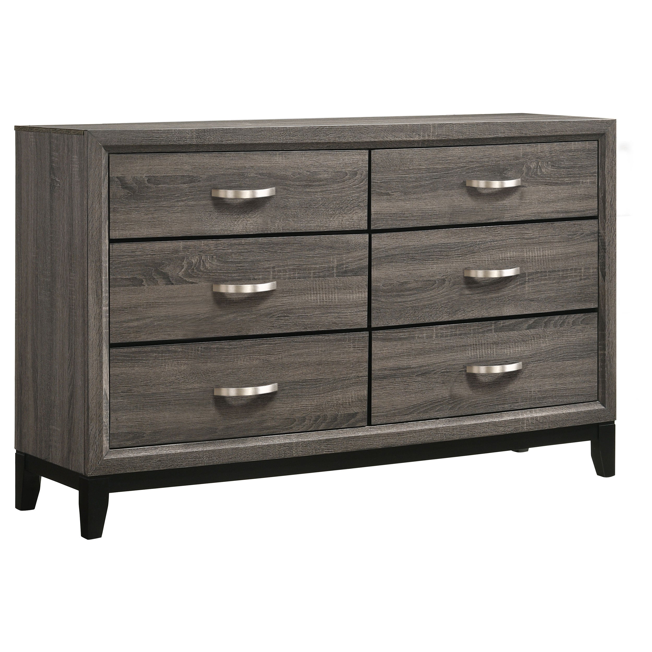 Tampa Furniture Outlet - Coaster - Watson 6-drawer Dresser Grey Oak - 212423