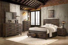 Tampa Furniture Outlet - Coaster - Woodmont 5-piece California King Bedroom Set Golden Brown - 222631KW-S5
