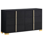 Tampa Furniture Outlet - Coaster - Marceline 6-drawer Dresser Black - 222833
