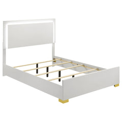 Tampa Furniture Outlet - Coaster - Marceline Wood Full LED Panel Bed White - 222931F