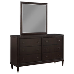 Tampa Furniture Outlet - Coaster - Emberlyn 6-drawer Dresser with Mirror Brown - 223063M