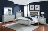 Tampa Furniture Outlet - Coaster - Gunnison 5-piece Eastern King Bedroom Set Silver Metallic - 223211KE-S5
