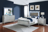 Tampa Furniture Outlet - Coaster - Gunnison 4-piece Queen Bedroom Set Silver Metallic - 223211Q-S4
