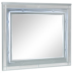 Tampa Furniture Outlet - Coaster - Gunnison Dresser Mirror Silver Metallic - 223214