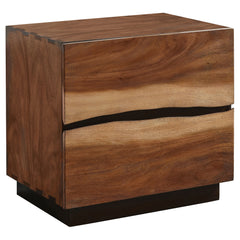Tampa Furniture Outlet - Coaster - Winslow 2-drawer Nightstand Smokey Walnut - 223252