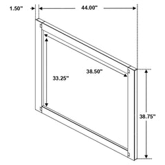 Winslow Dresser Mirror Smokey Walnut