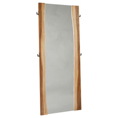 Tampa Furniture Outlet - Coaster - Winslow 31 x 76 Inch Standing Floor Mirror Smokey Walnut - 223256