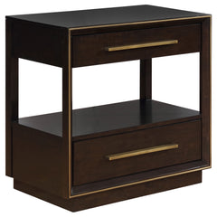 Tampa Furniture Outlet - Coaster - Durango 2-drawer Nightstand Smoked Peppercorn - 223262